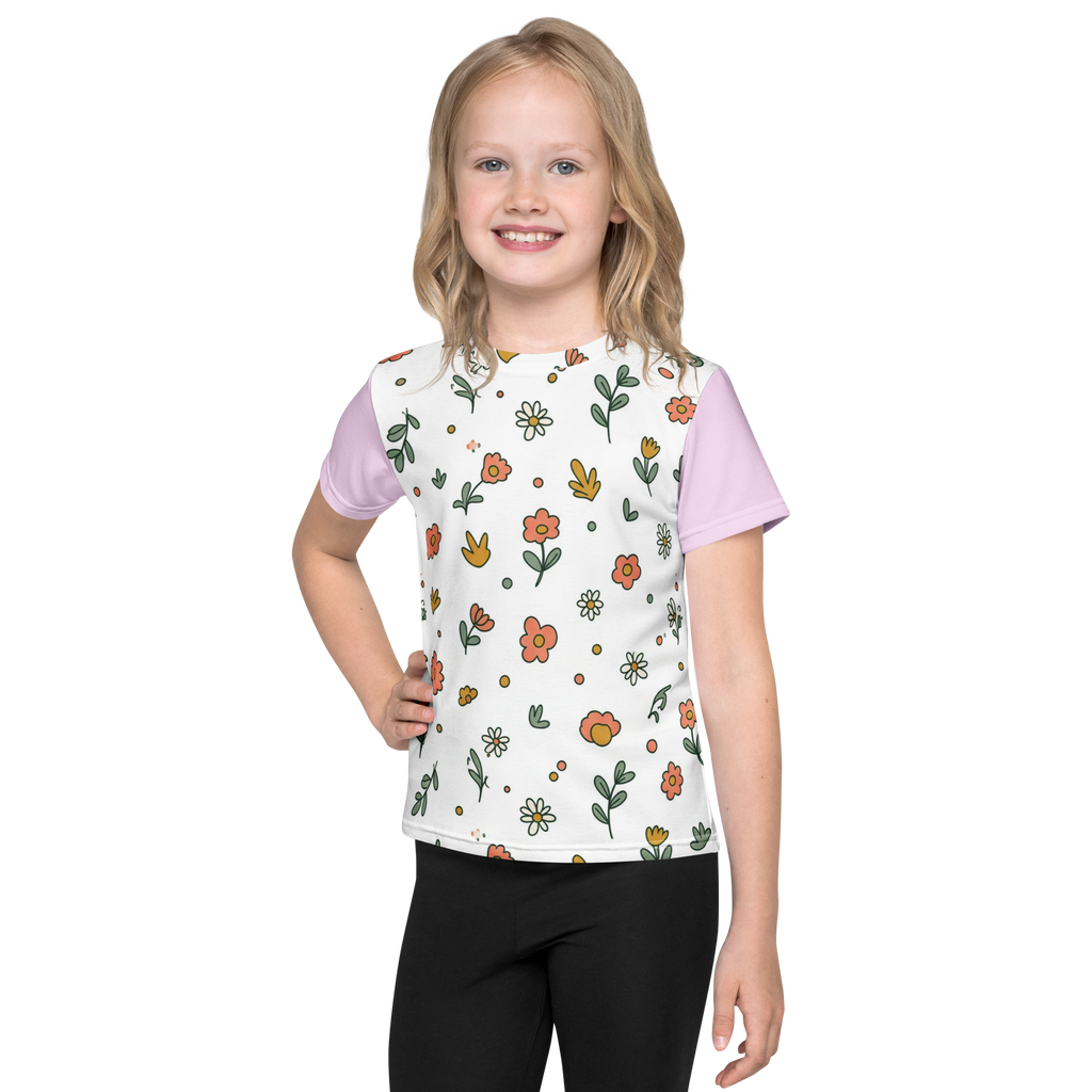 Camiseta Flower Tee de Métrica Studio para niños, diseño infantil vibrante