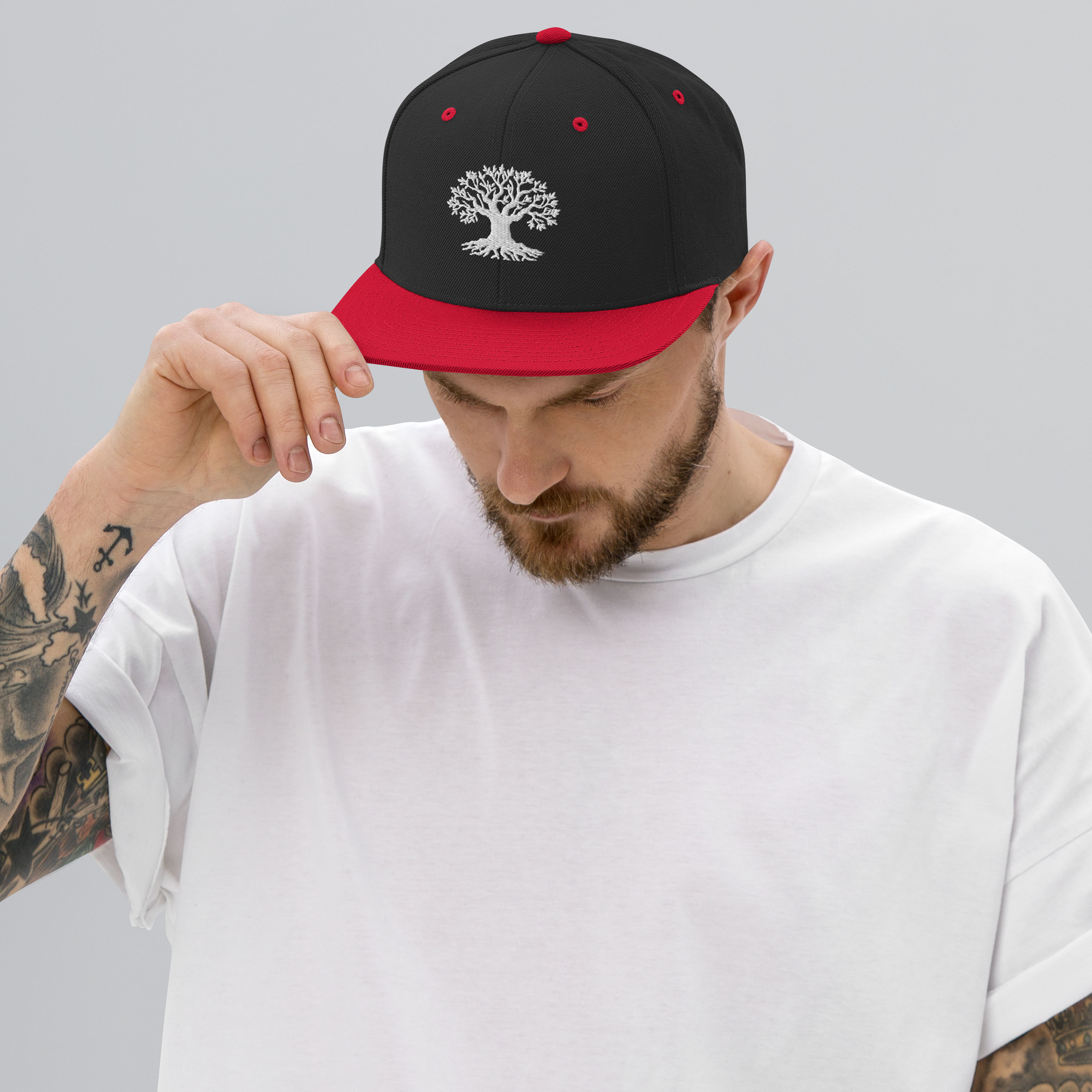 Gorra Snapback Olivo de Métrica Studio, diseño sostenible y mediterráneo