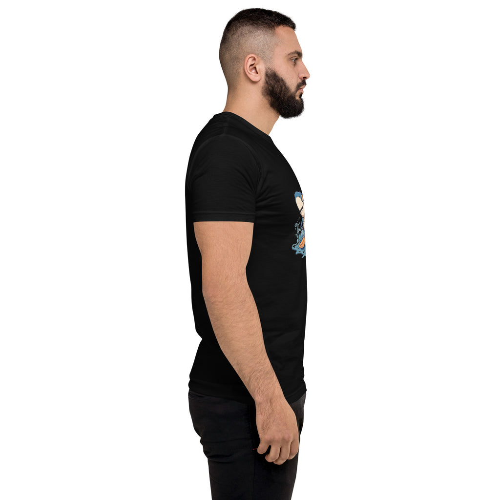 Camiseta que muestra un tiburón surfero para niños de Métrica Studio