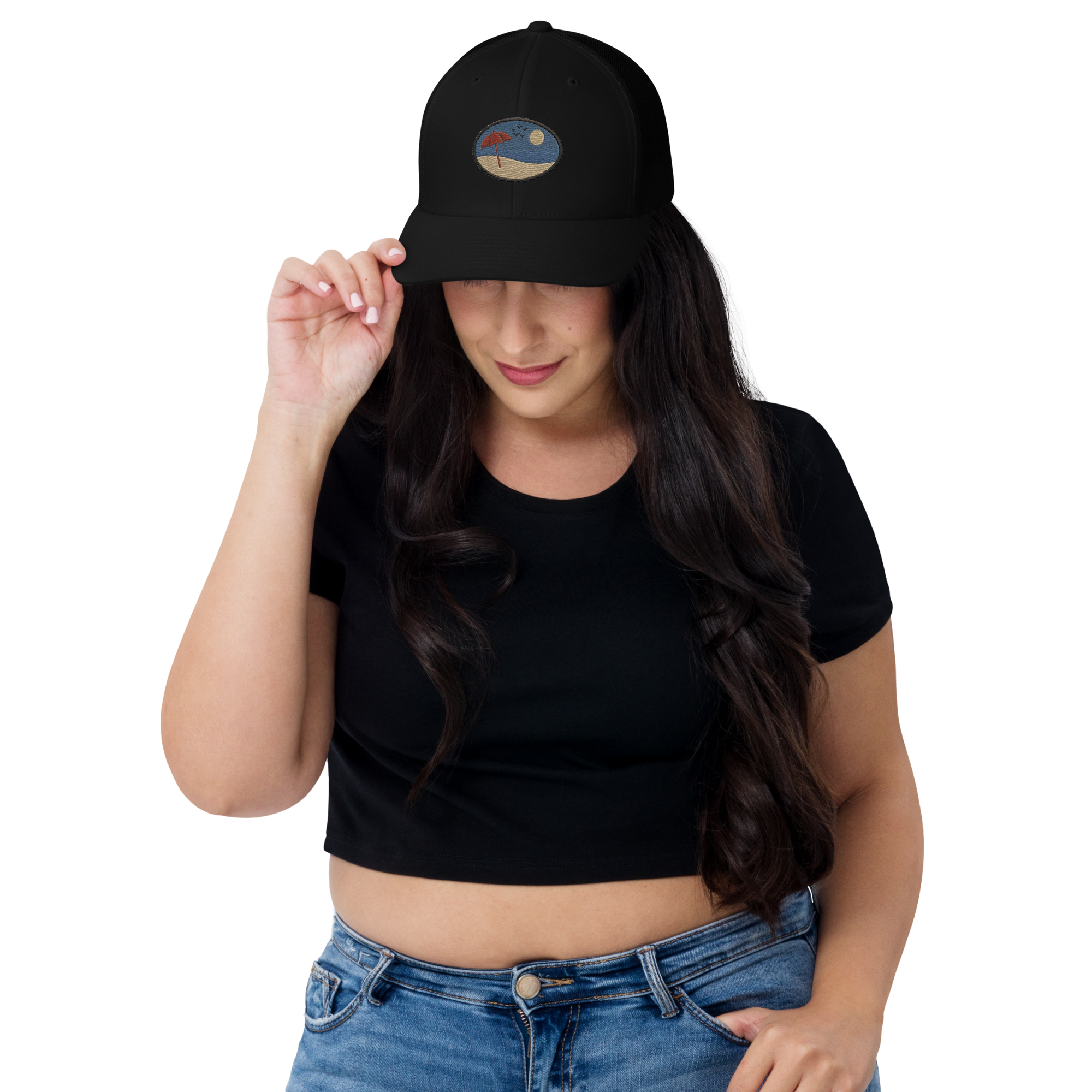 Gorra Trucker Playa unisex de Métrica Studio inspirada en la naturaleza