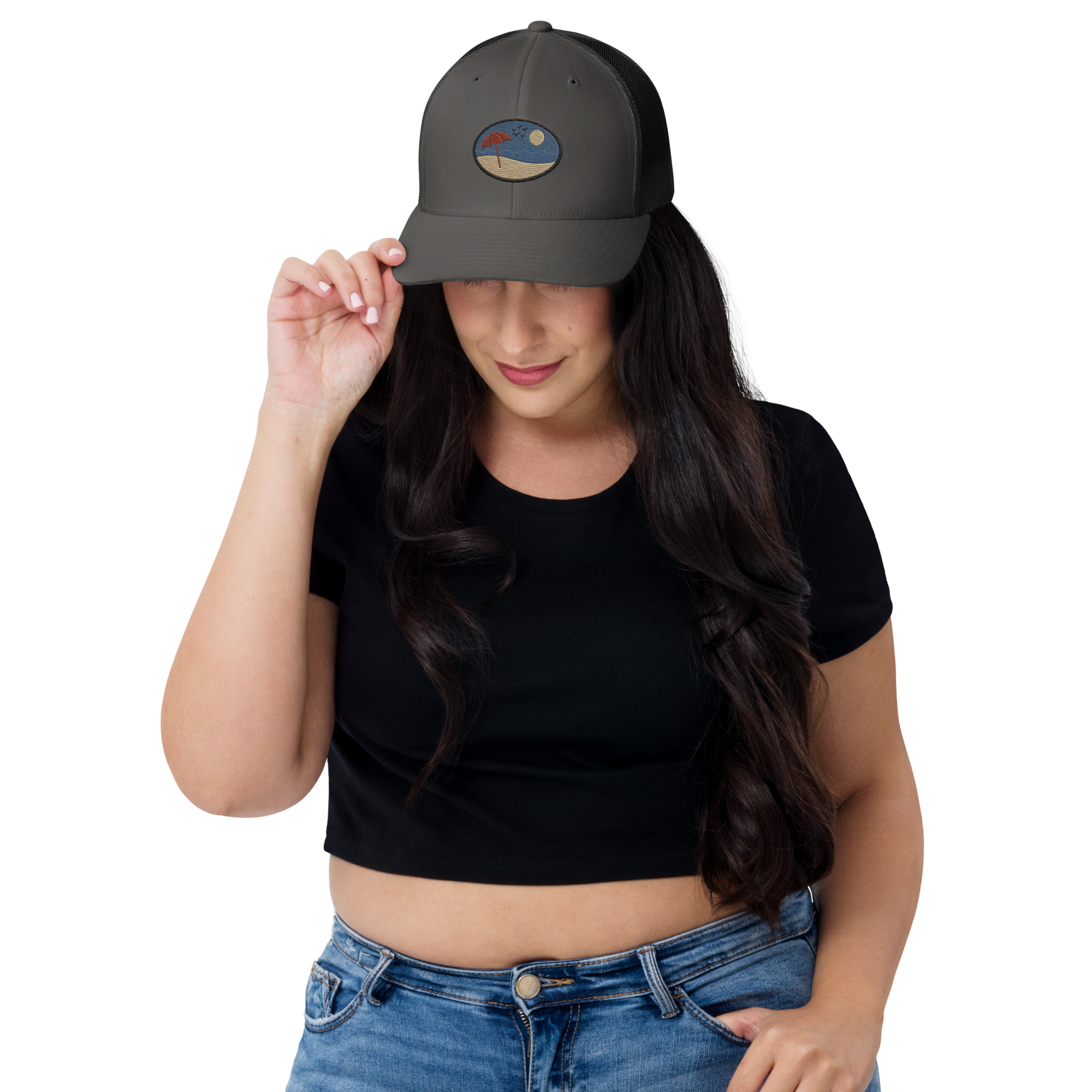 Gorra Trucker Playa unisex de Métrica Studio inspirada en la naturaleza