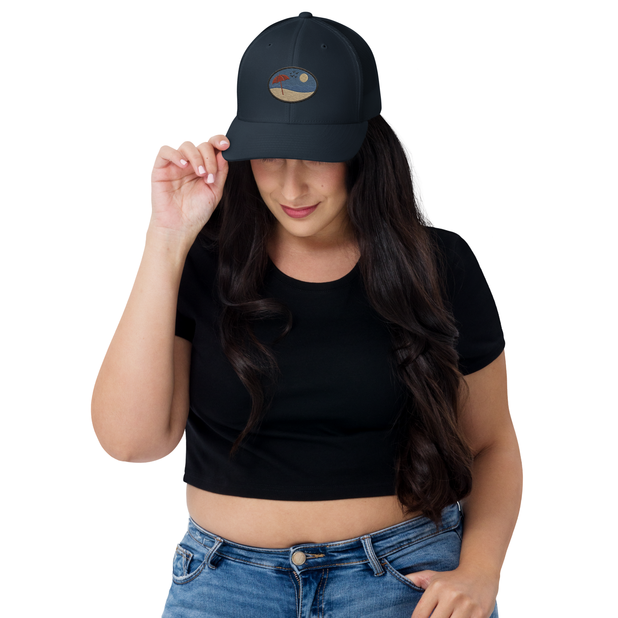 Gorra Trucker Playa unisex de Métrica Studio inspirada en la naturaleza