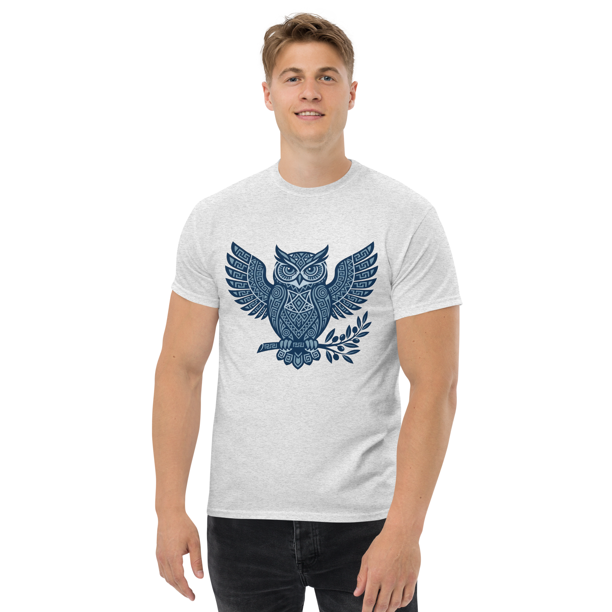 Camiseta Athena Owl Tee de Métrica Studio inspirada en mitología griega