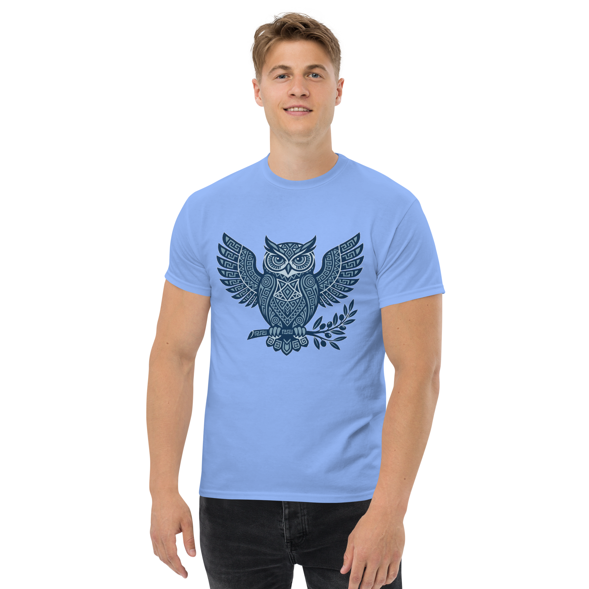 Camiseta Athena Owl Tee de Métrica Studio inspirada en mitología griega