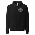 Hombre vistiendo olive tree hoodie classic de Métrica Studio